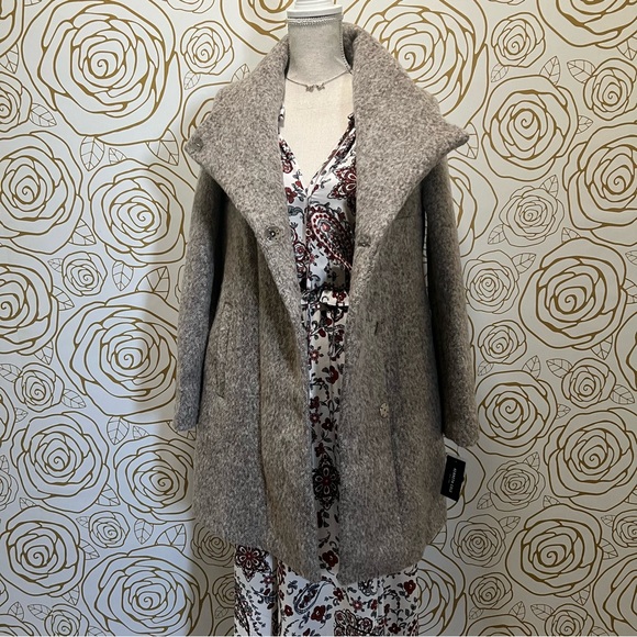 Kenneth Cole New York Asymmetrical Coat - Picture 9 of 12